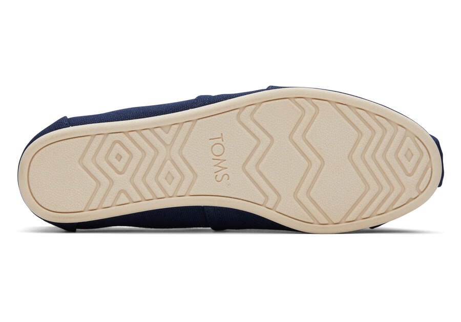 Toms Womens Alpargata Recycled Canvas - Navy