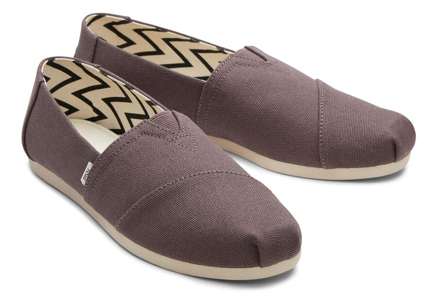 Toms Womens Alpargata Recycled Canvas - Ash