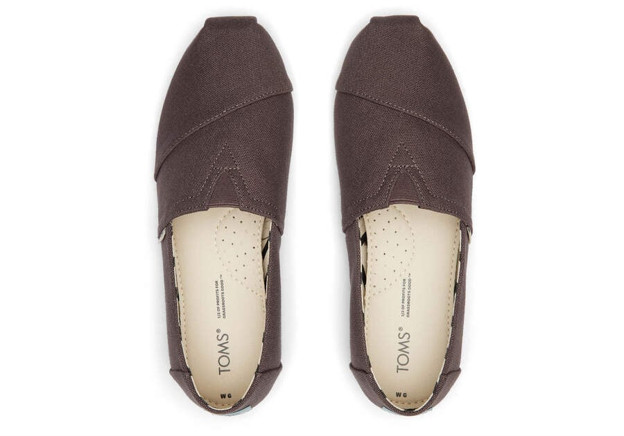 Toms Womens Alpargata Recycled Canvas - Ash