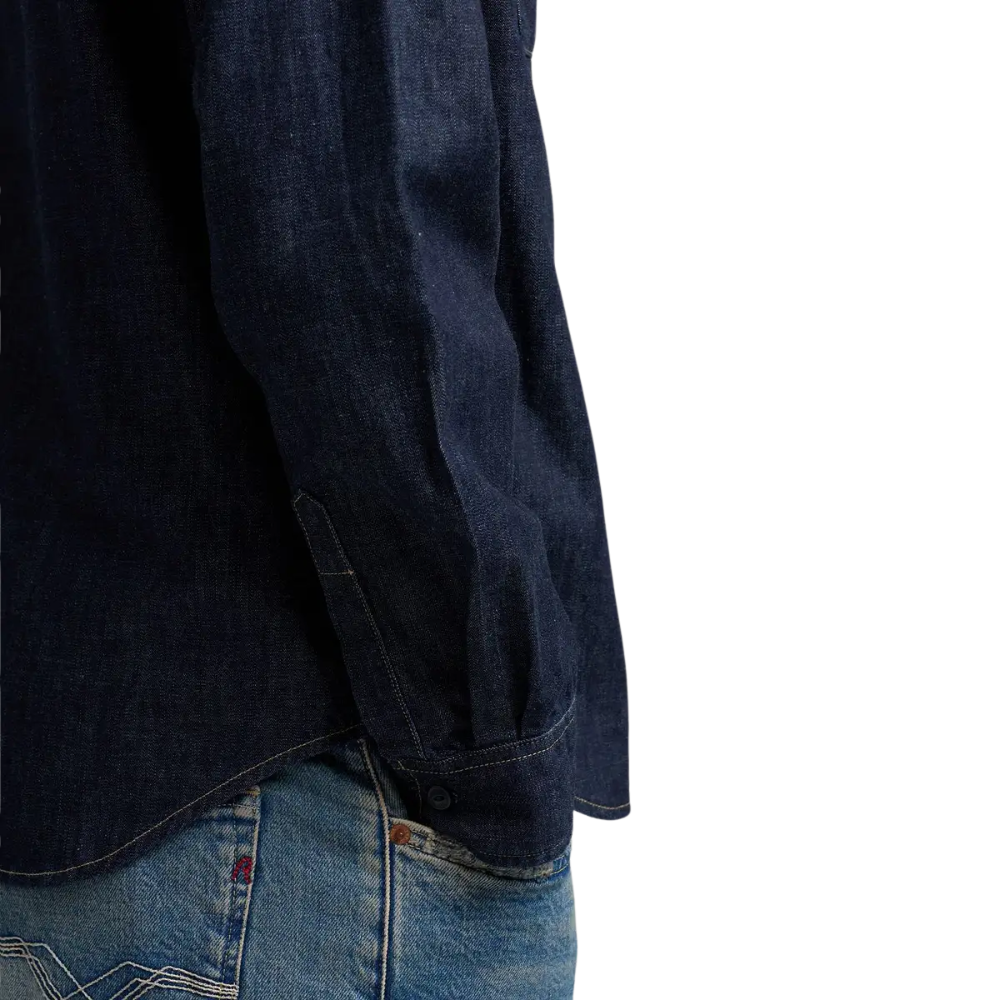 Replay Premium Basics Denim Shirt - Dark Blue