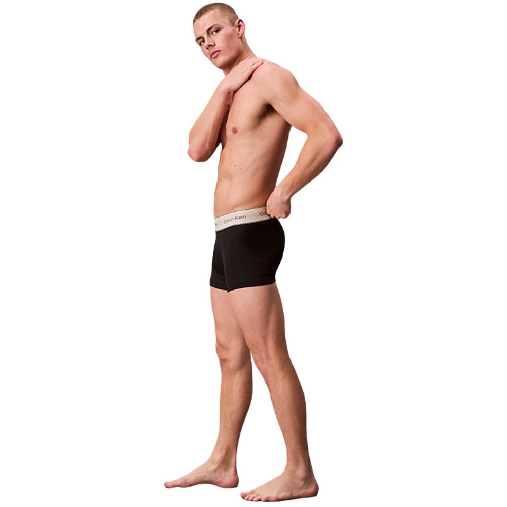 Calvin Klein Heritage Cotton Stretch Trunk 3PK - Black/Beige
