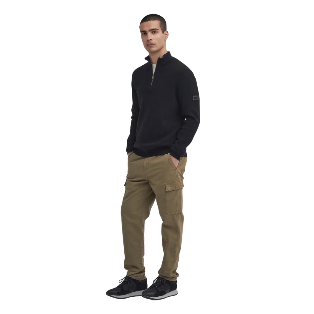 Barbour International Crawley Funnel Neck Jumper - Black