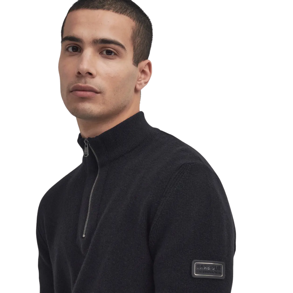 Barbour International Crawley Funnel Neck Jumper - Black
