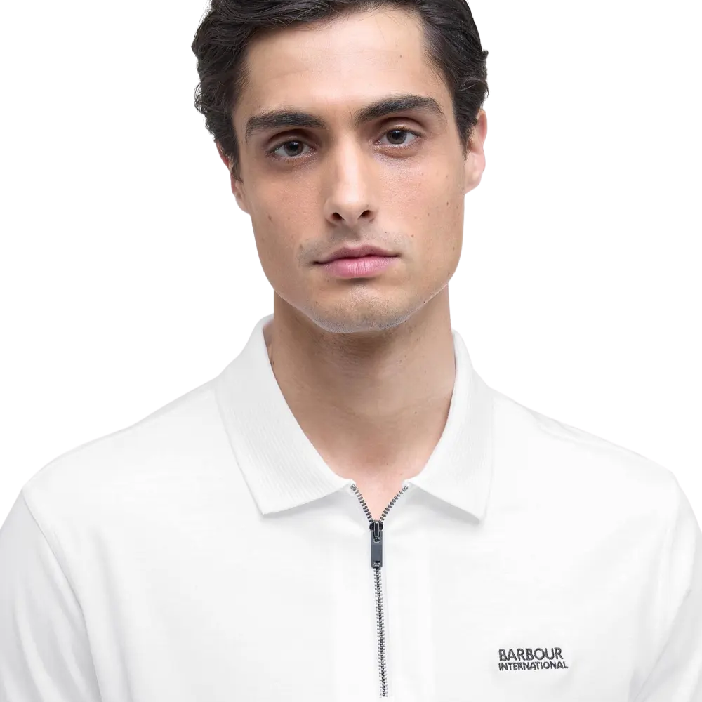 Barbour International Innes Interlock Polo - White