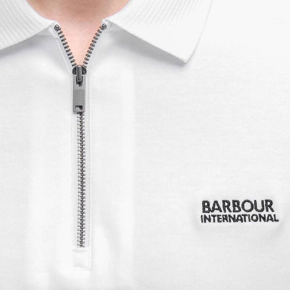 Barbour International Innes Interlock Polo - White