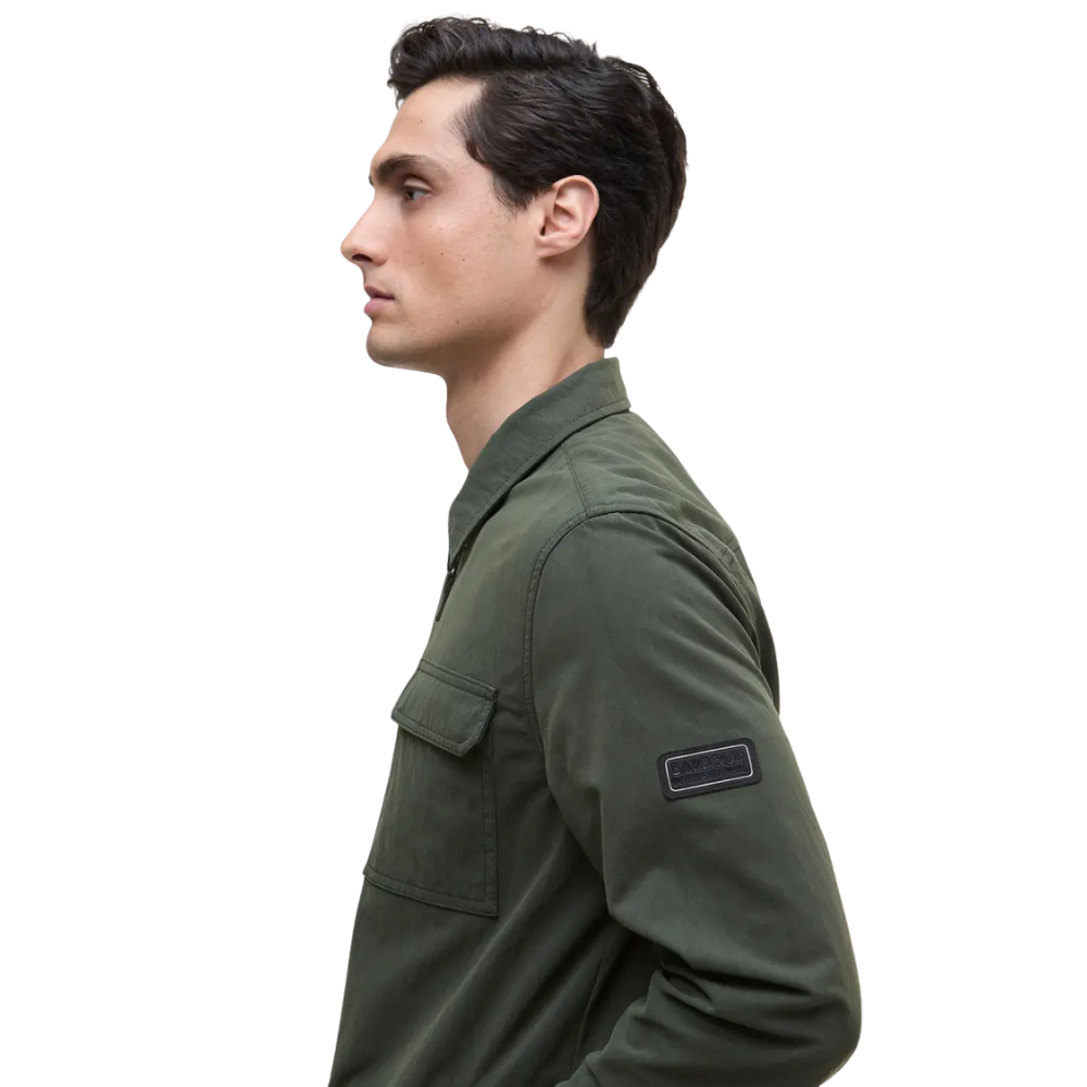 Barbour International Maze Peached Overshirt - Sage