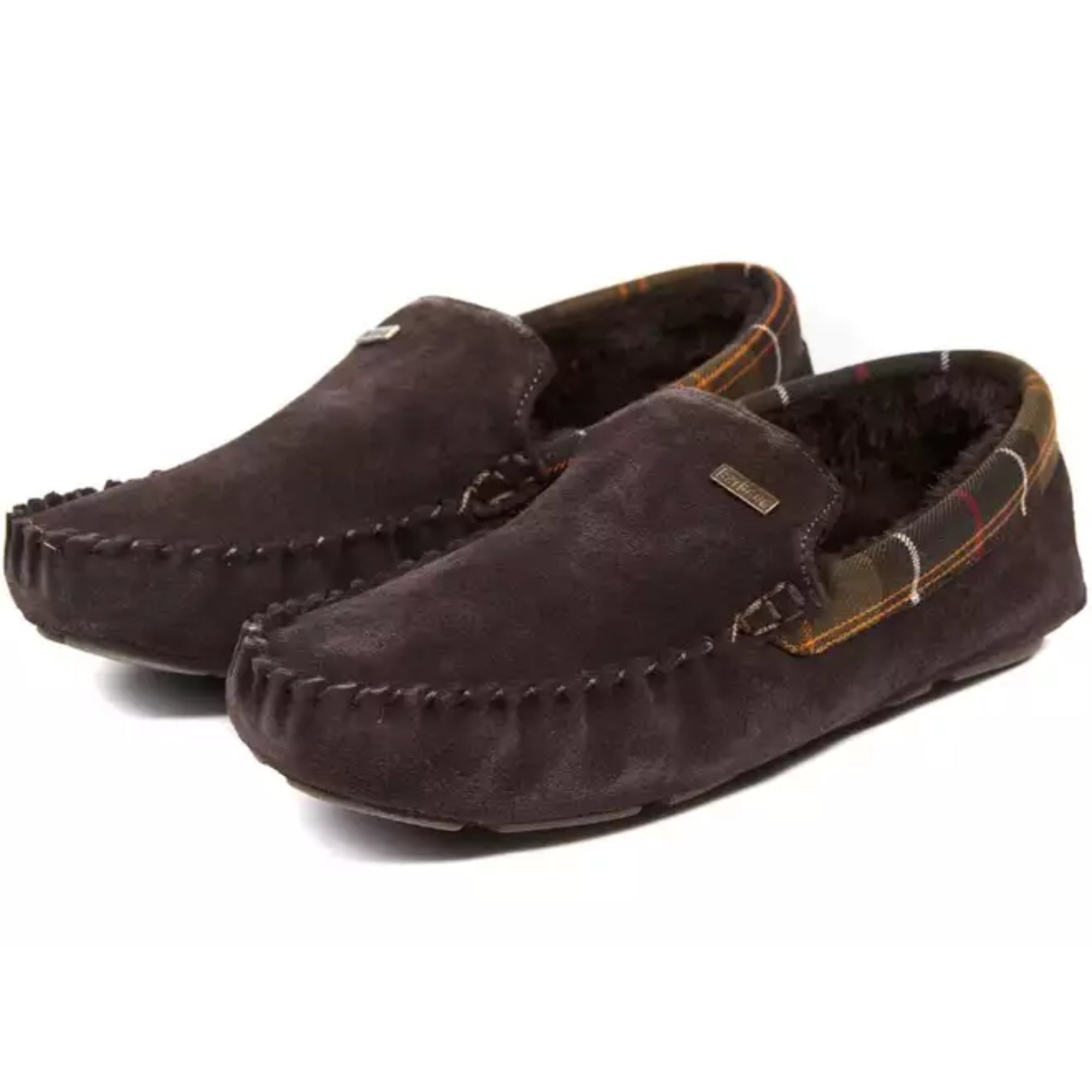 Barbour Monty Suede Slipper - Brown