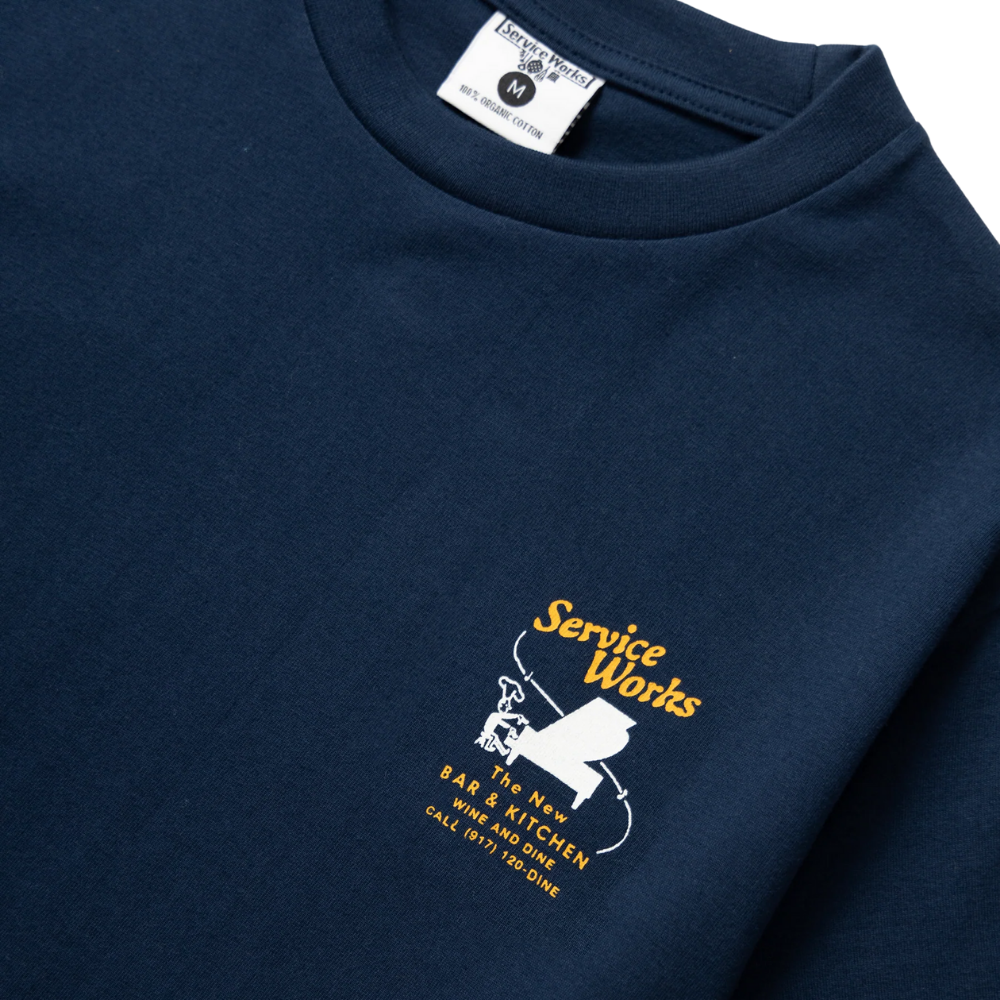 Service Works Bar & Kitchen Tee - Navy
