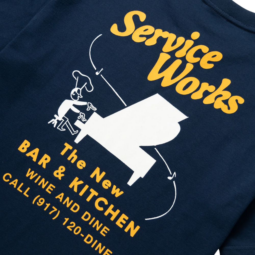 Service Works Bar & Kitchen Tee - Navy