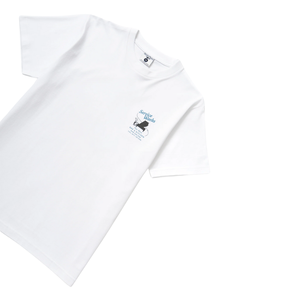 Service Works Bar & Kitchen Tee - White