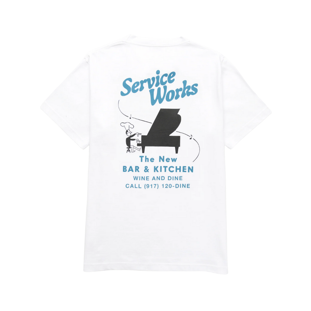 Service Works Bar & Kitchen Tee - White