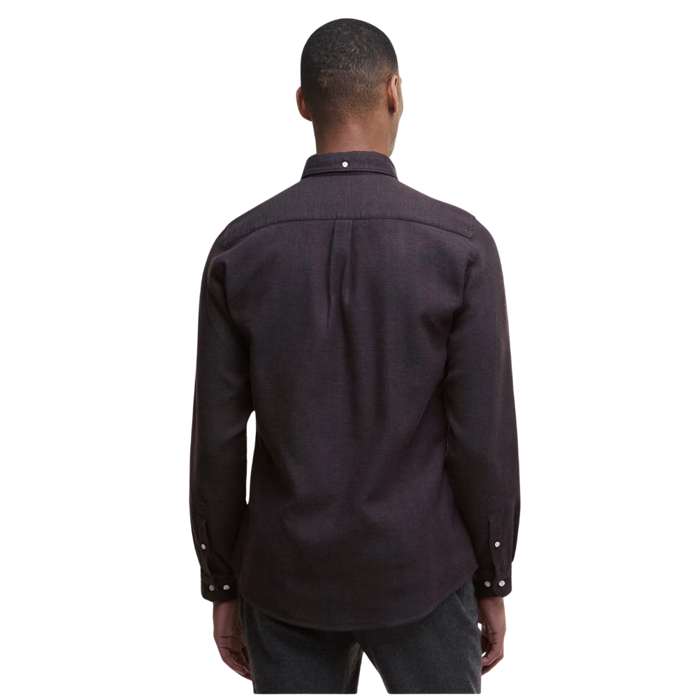 Barbour Buckley Tailored Herringbone Shirt - Dark Oak