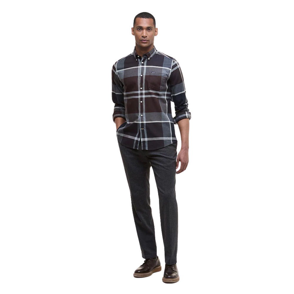 Barbour Dunoon Tailored Tartan Shirt - Midnight Oak