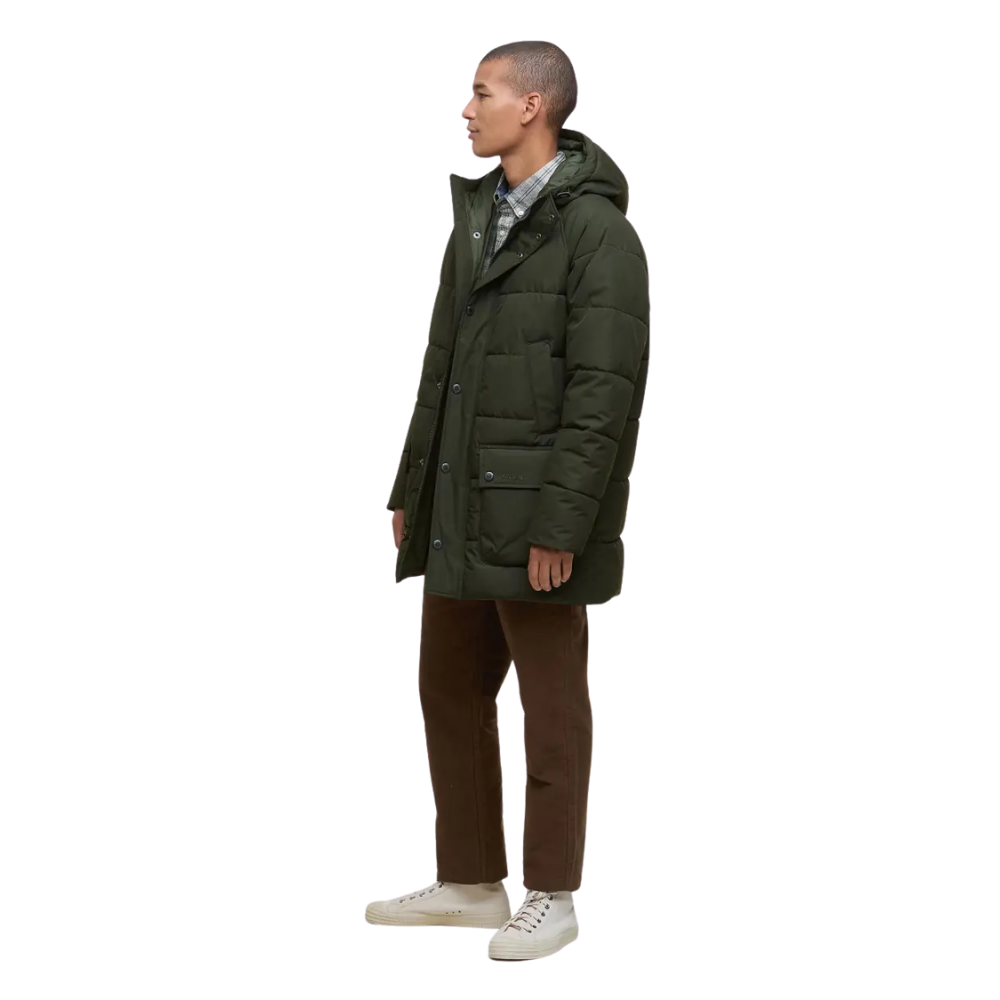 Barbour Hooded Bedale Puffer Jacket - Sage