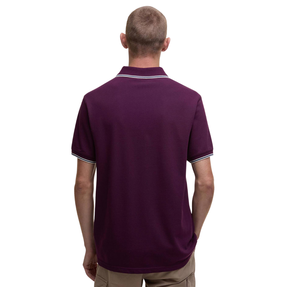 Barbour International Evan Tipped Polo Shirt - Potent Merlot