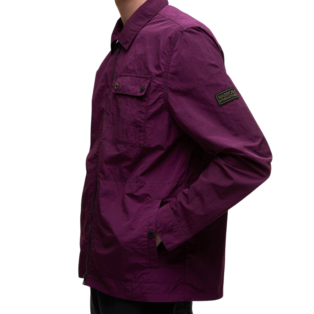 Barbour International Inline Overshirt - Potent Merlot