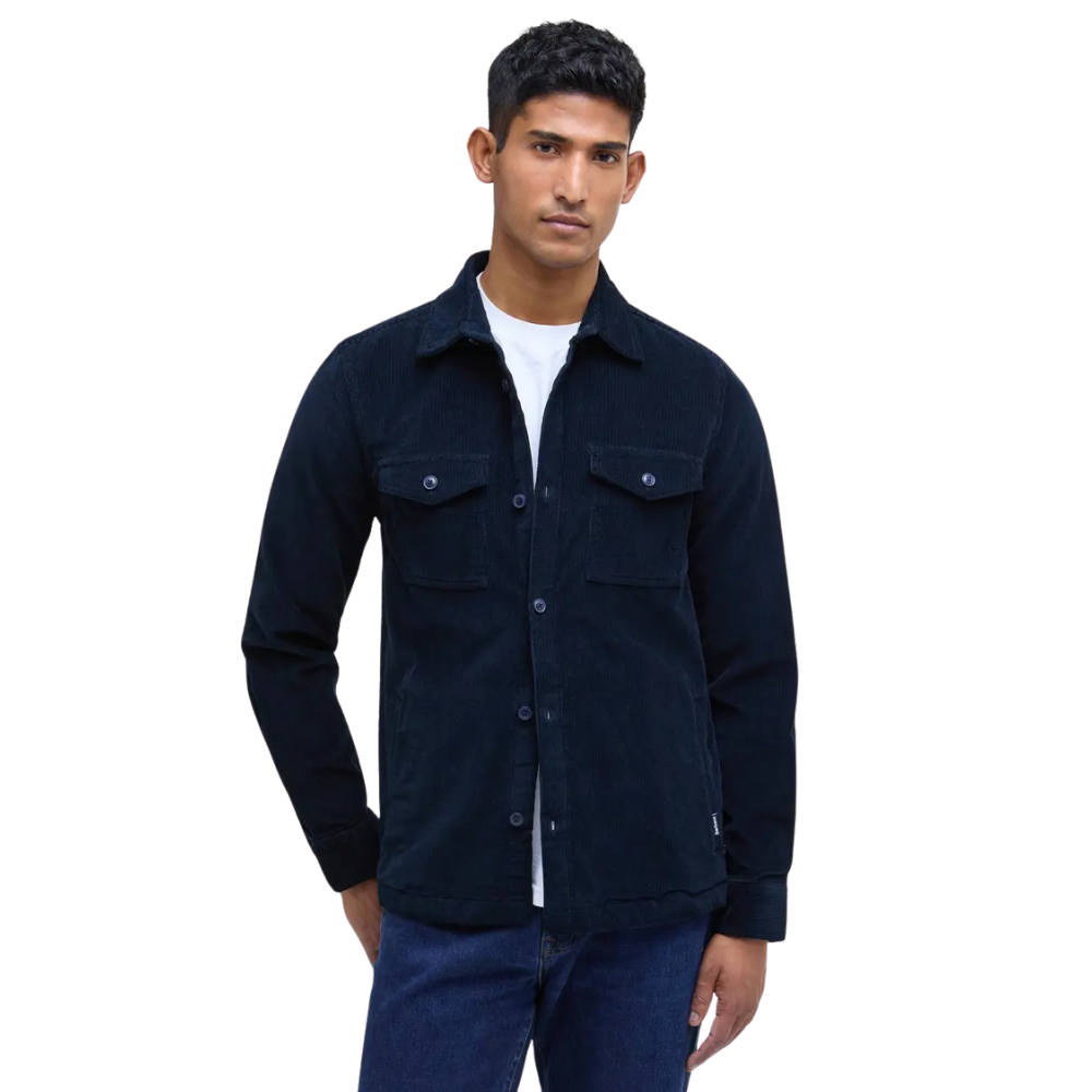 Barbour Regular Cord Overshirt - Navy