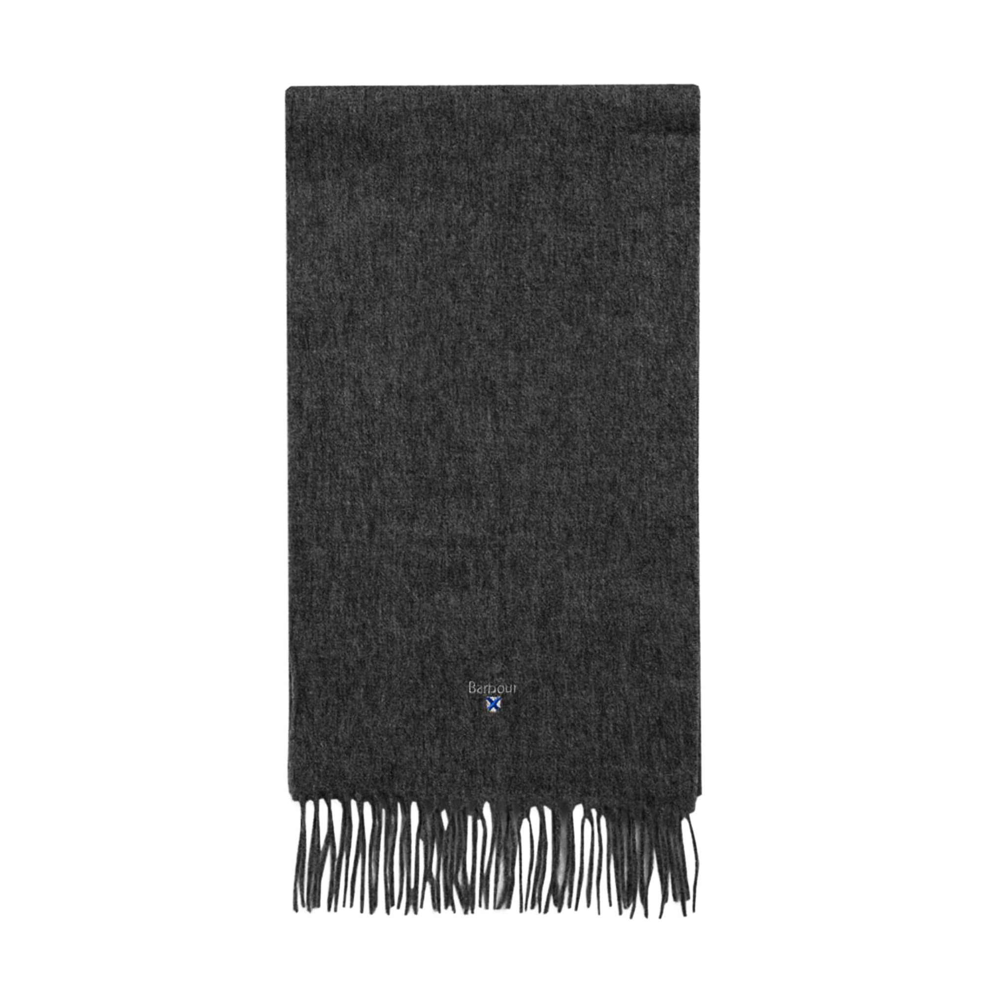 Barbour Plain Lambswool Scarf - Charcoal