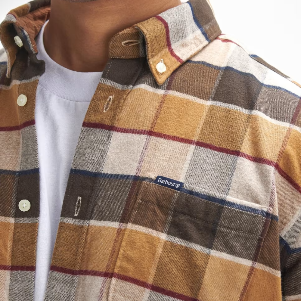 Barbour Valley Tailored Checked Shirt - Brown