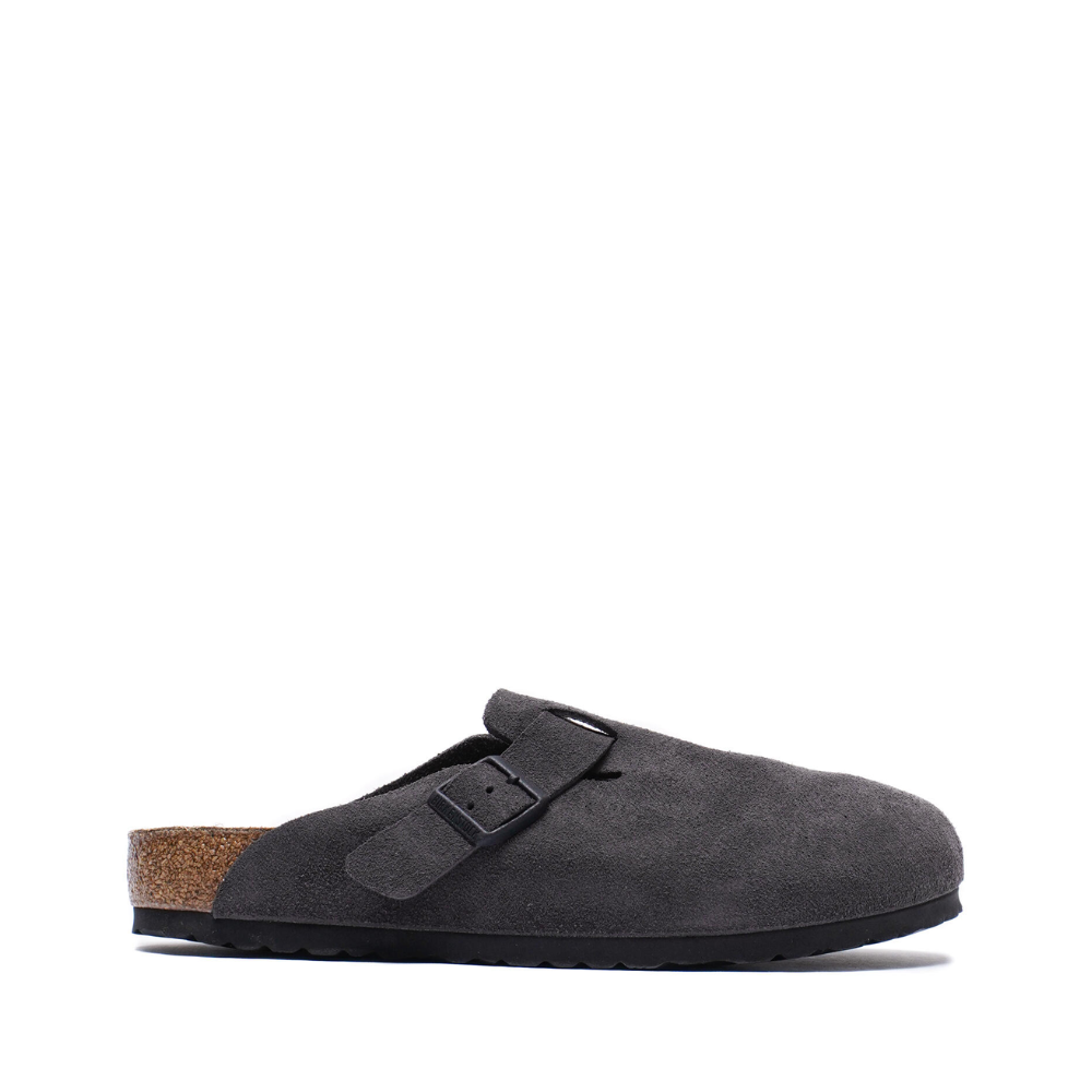 Birkenstock Boston Suede Leather Clog - Velvet Grey