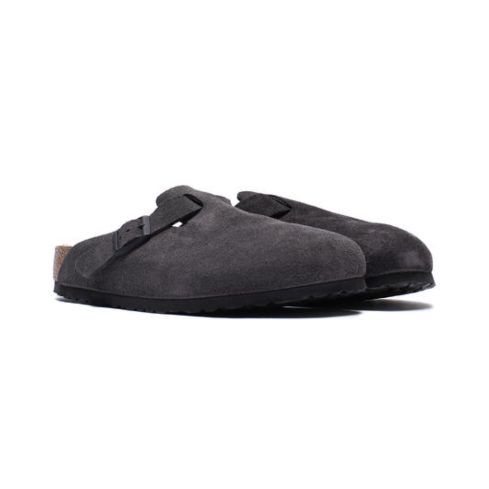 Birkenstock Boston Suede Leather Clog - Velvet Grey