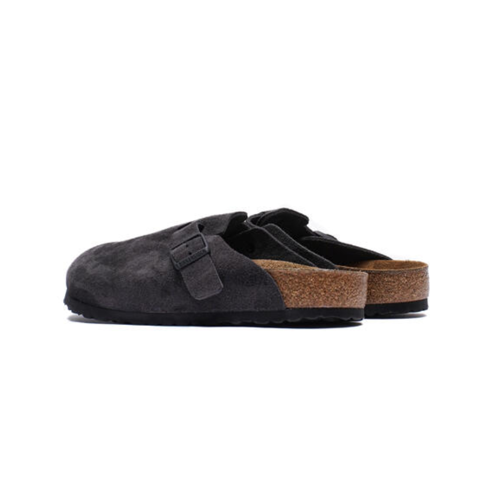 Birkenstock Boston Suede Leather Clog - Velvet Grey