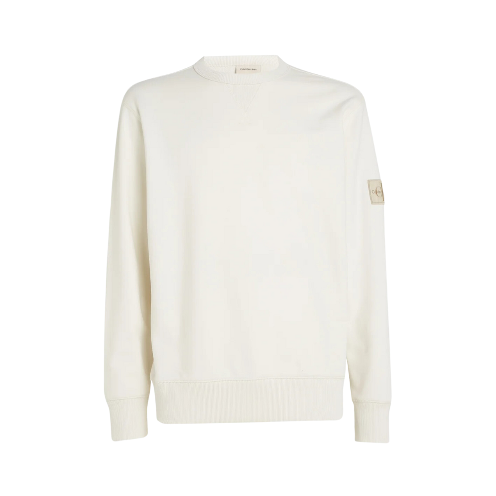 CKJ Badge Crew Neck - Ivory