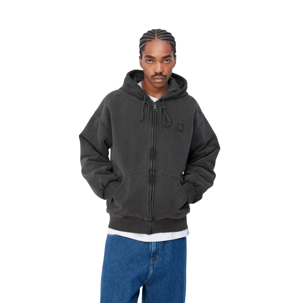 Carhartt WIP Hooded Vista Jacket Cotton Sweat - Black