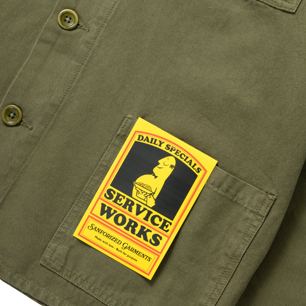 Service Works Canvas Chore Shirt - Olive