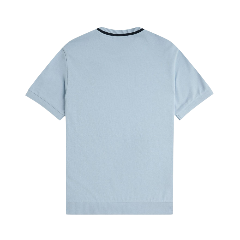 Fred Perry Crew Neck Pique T-Shirt - Light Smoke
