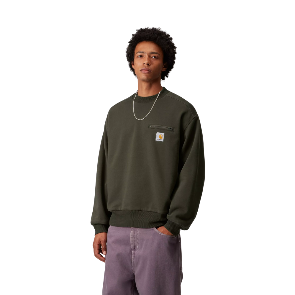 Carhartt WIP Detroit Crewneck Sweatshirt - Olive