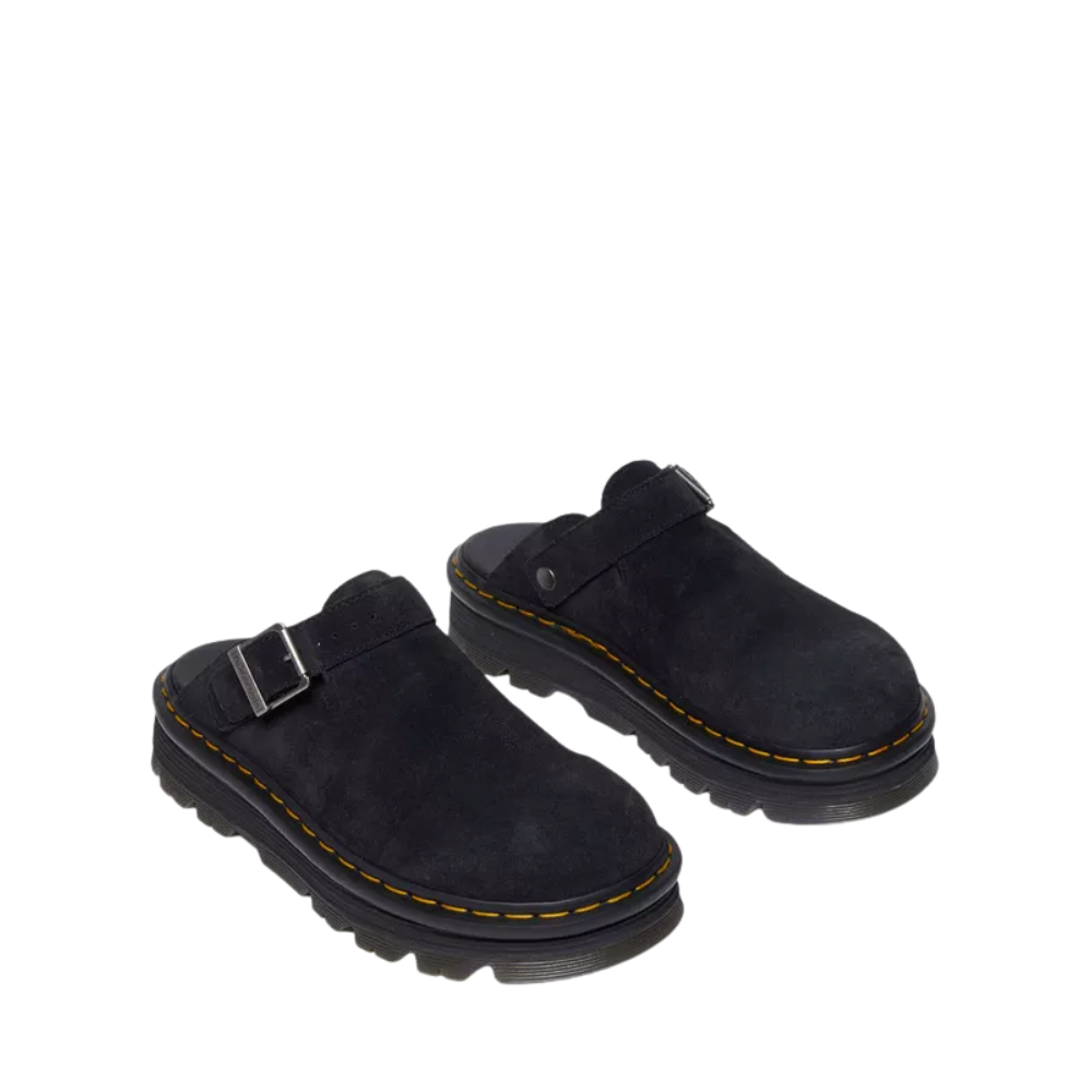 Dr Martens Zebzag Suede Mules - Black