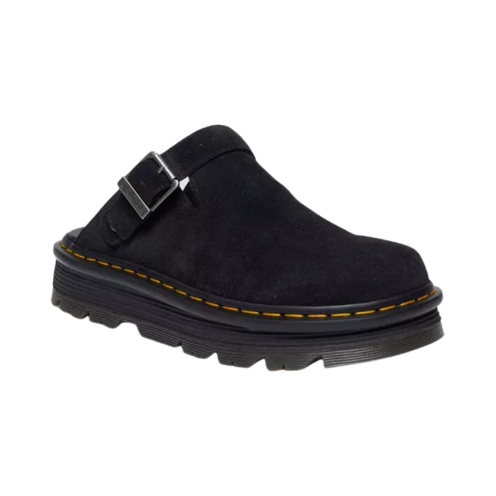 Dr Martens Zebzag Suede Mules - Black
