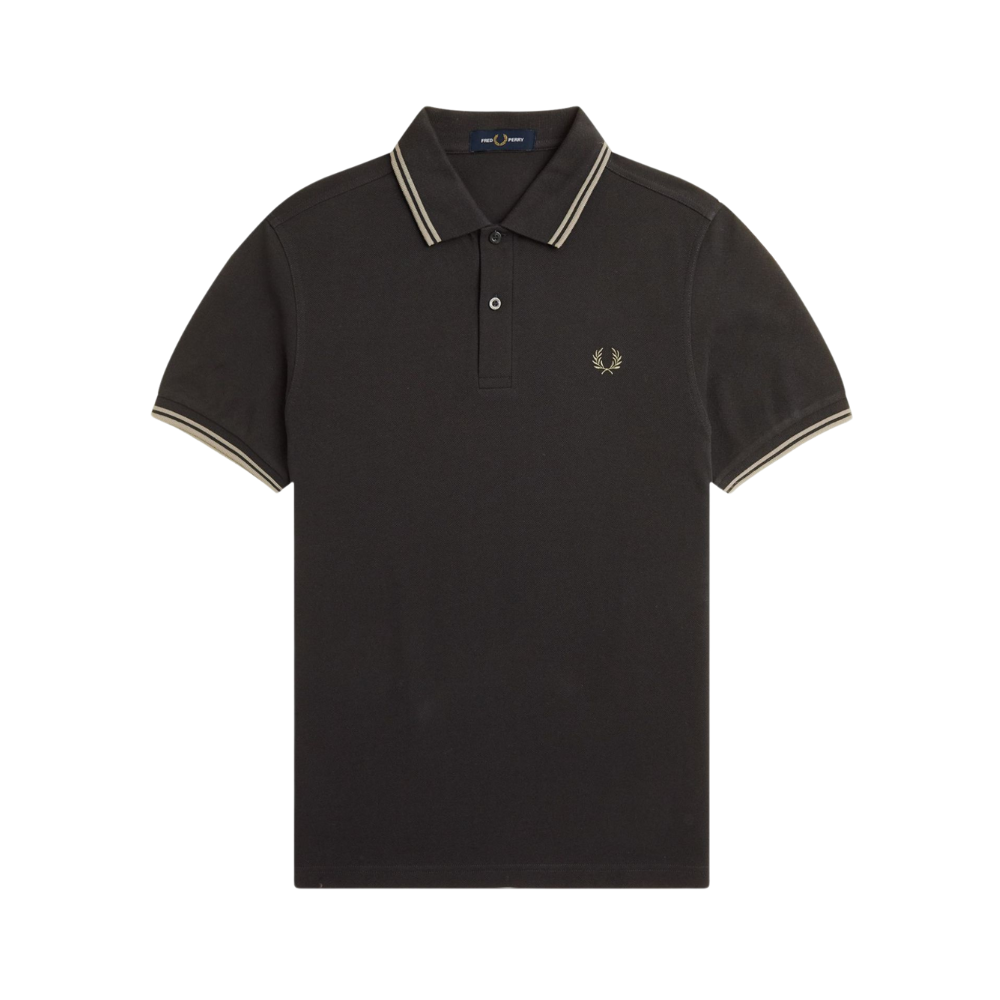 FP M3600 Twin Tipped Polo - Anchor Grey / Oatmeal