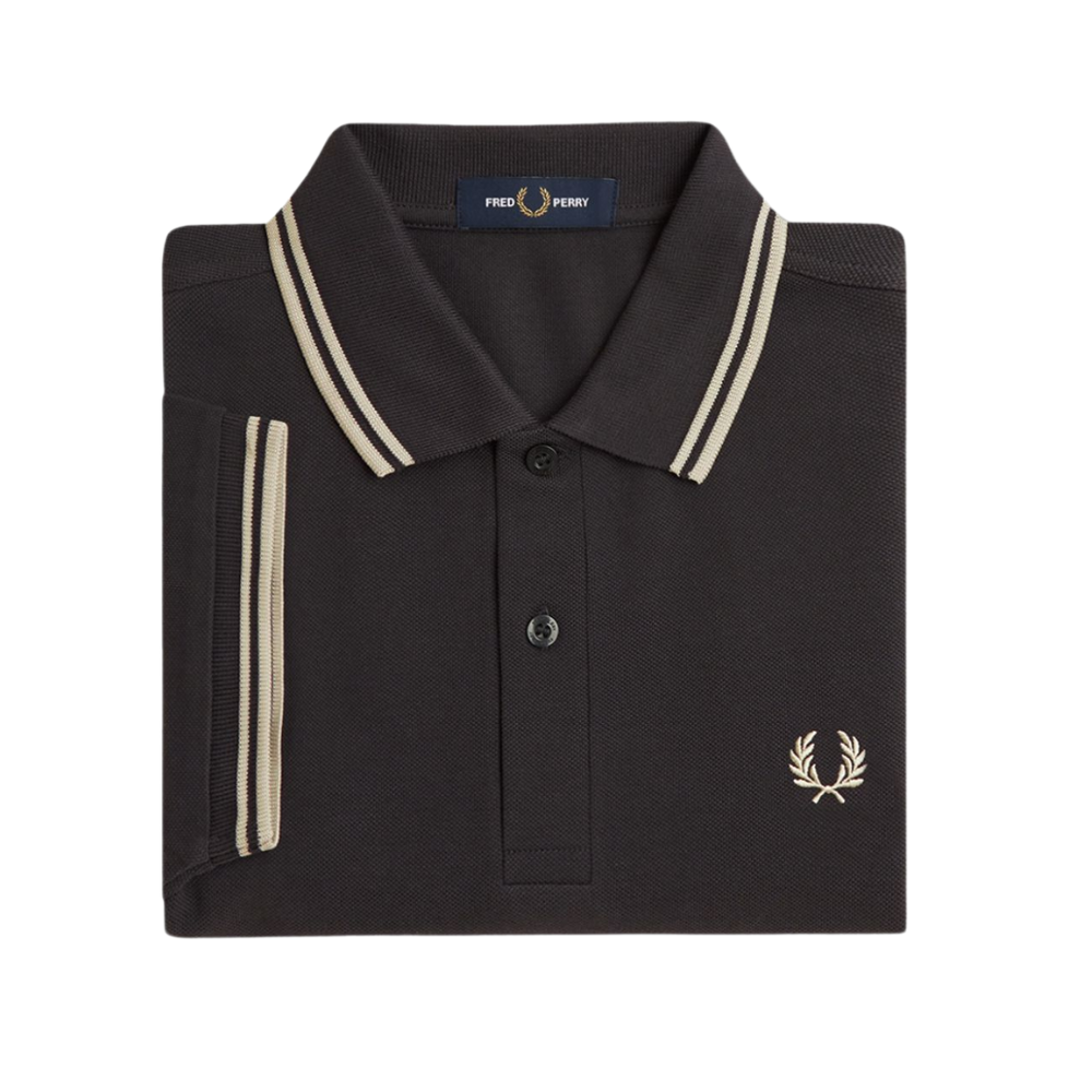 FP M3600 Twin Tipped Polo - Anchor Grey / Oatmeal