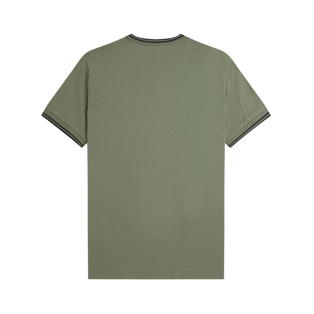Fred Perry Twin Tipped T-Shirt - Laurel Wreath Green/Black