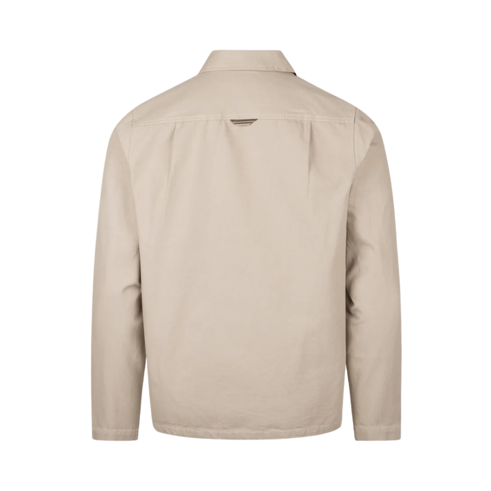 Fred Perry Canvas Overshirt - Warm Oat