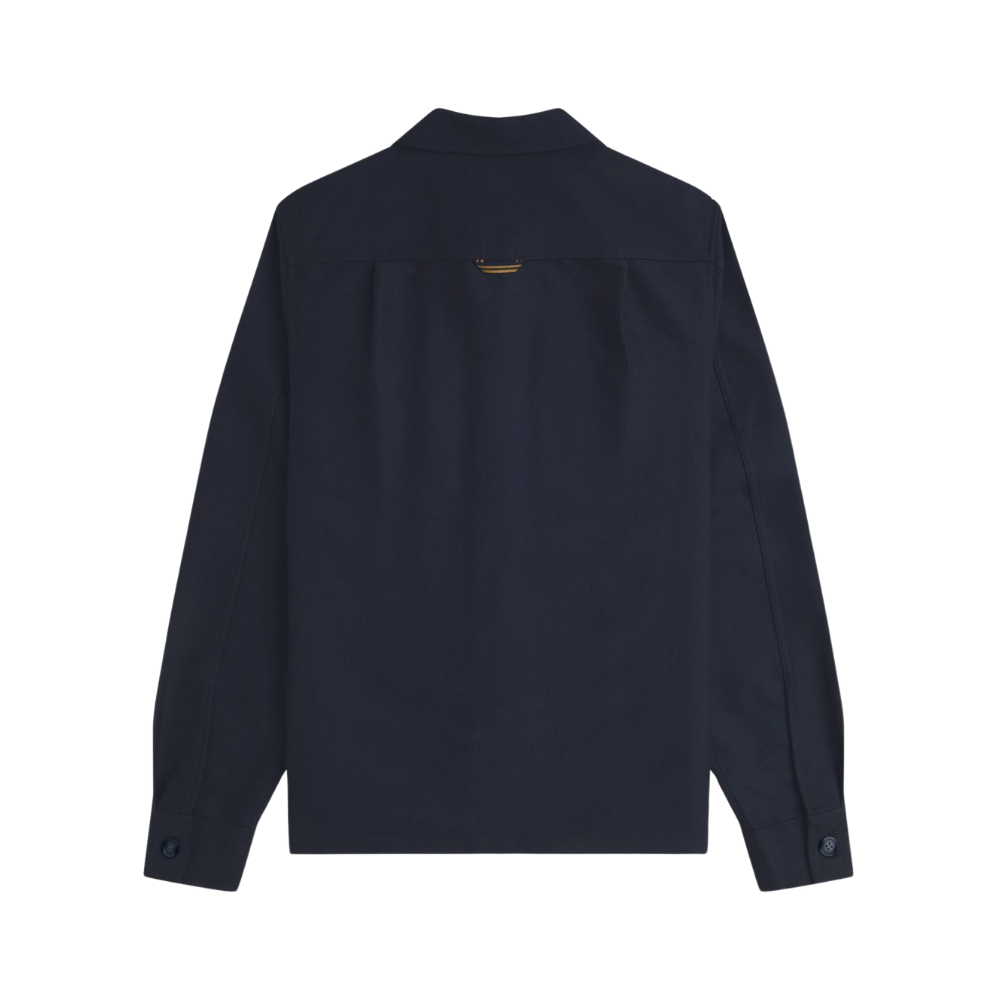 Fred Perry Brushed Twill Overshirt - Navy