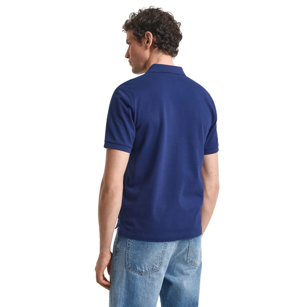 GANT Reg SS Pique Polo - Persian Blue