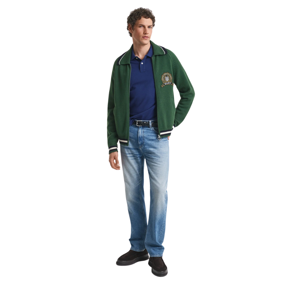 GANT Reg SS Pique Polo - Persian Blue