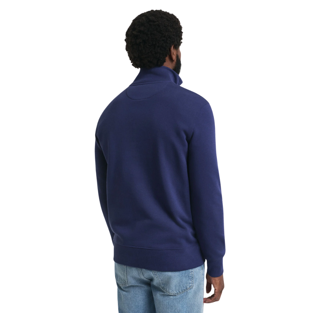 GANT Reg Shield Half Zip Sweat - Persian Blue