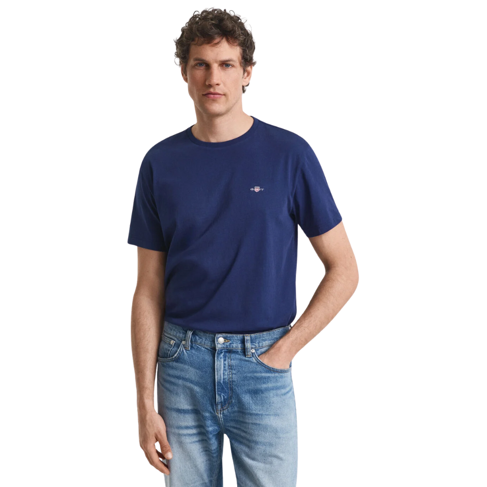 GANT Reg Shield SS T-Shirt - Persian Blue