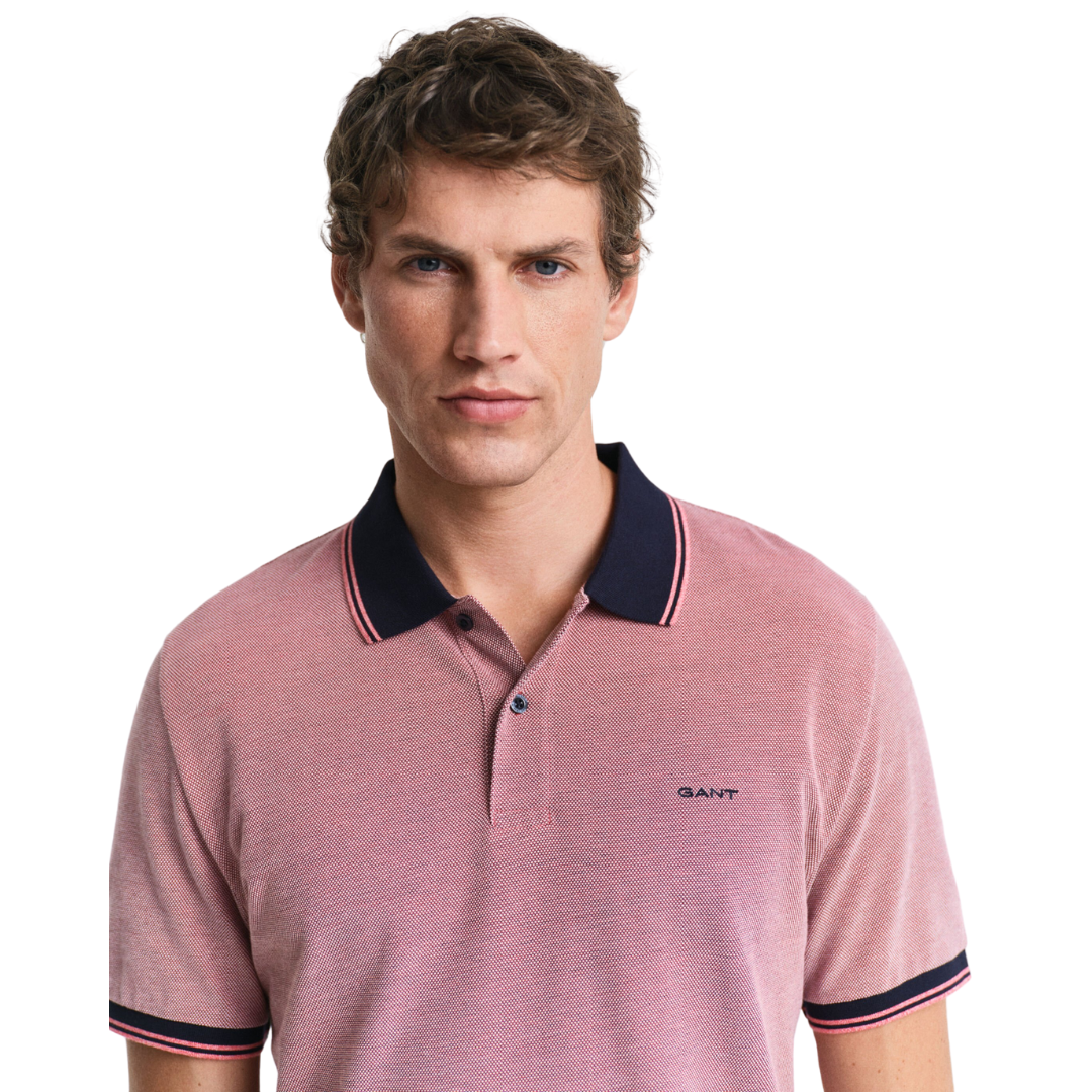 GANT 4 Colour Oxford SS Pique - Deep Orange