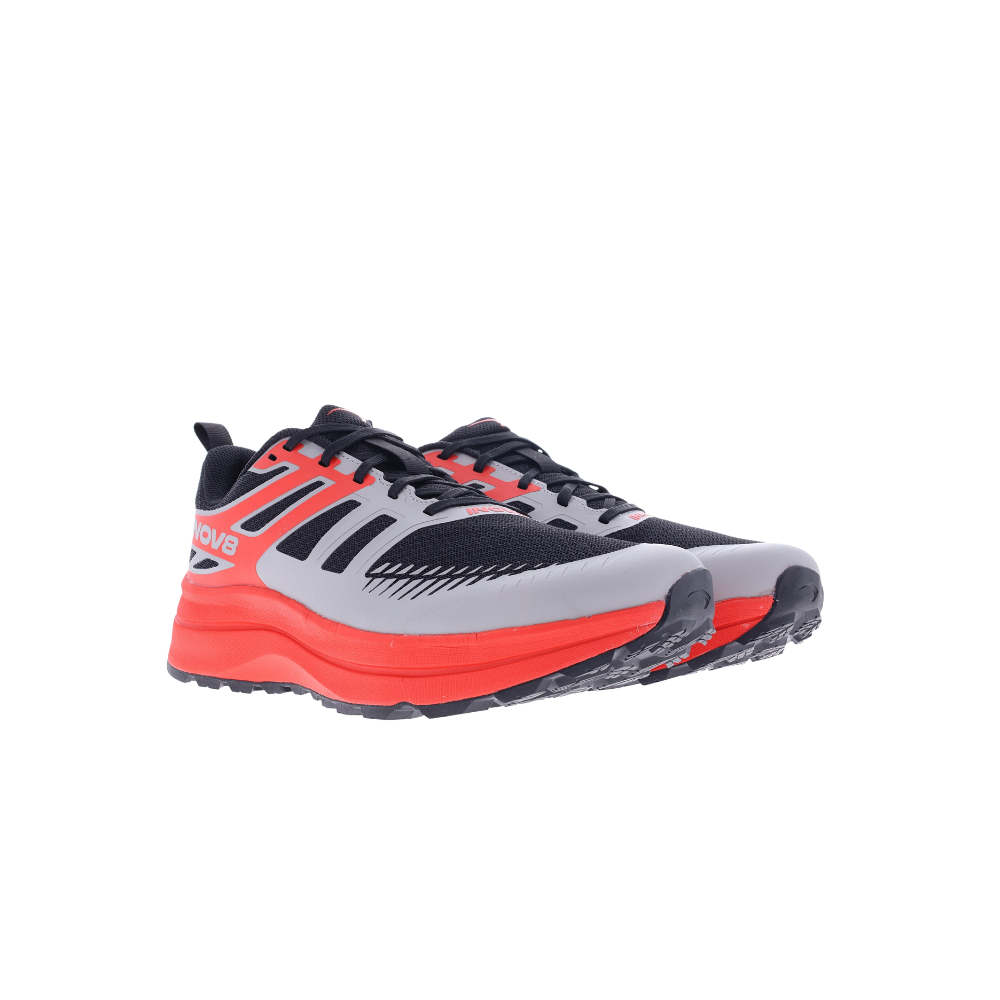 INOV8 TrailFly Max Wide Fit - Black/Light Grey/Red
