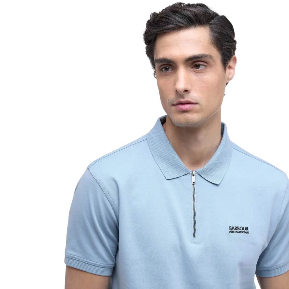 Barbour International Innes Polo - Cool Blue