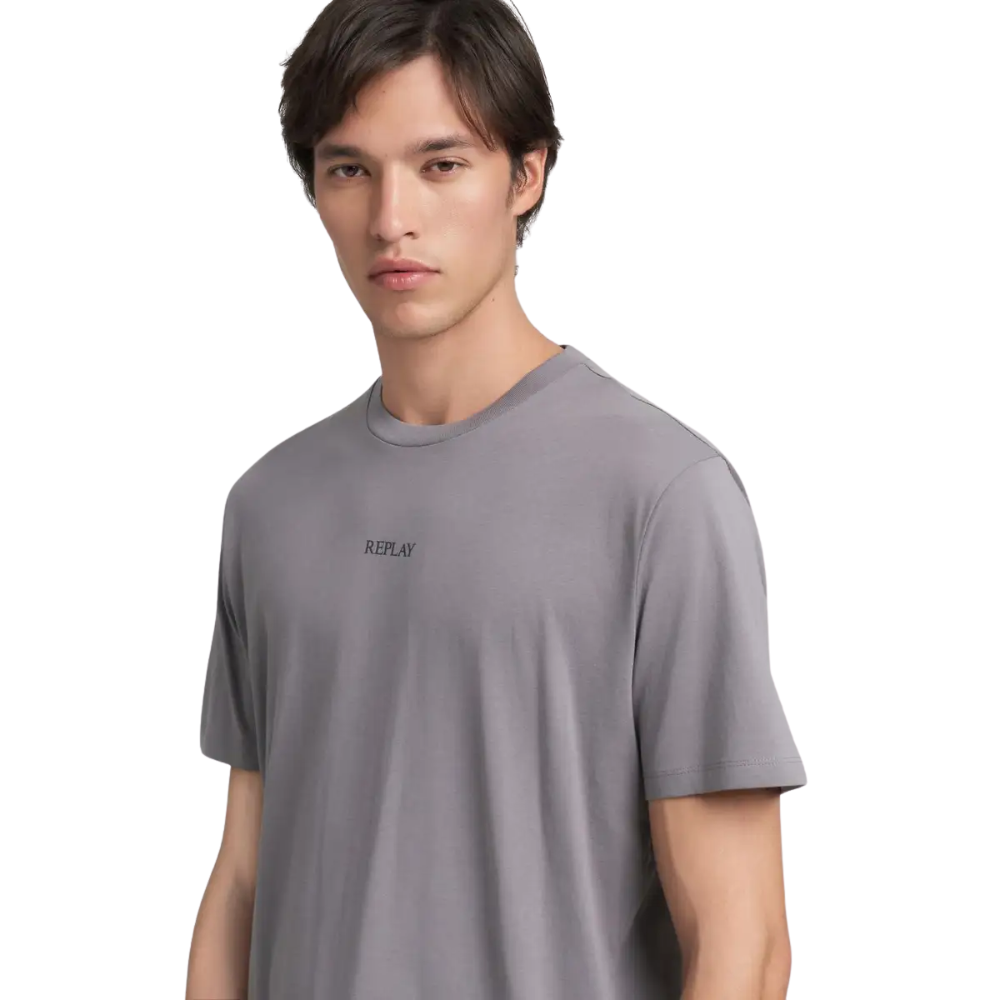 Replay Basics Tee - Lead Grey