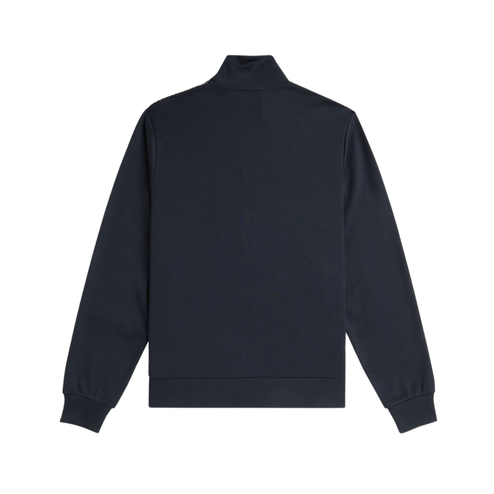 Fred Perry Knitted Panel Track Jacket - Navy
