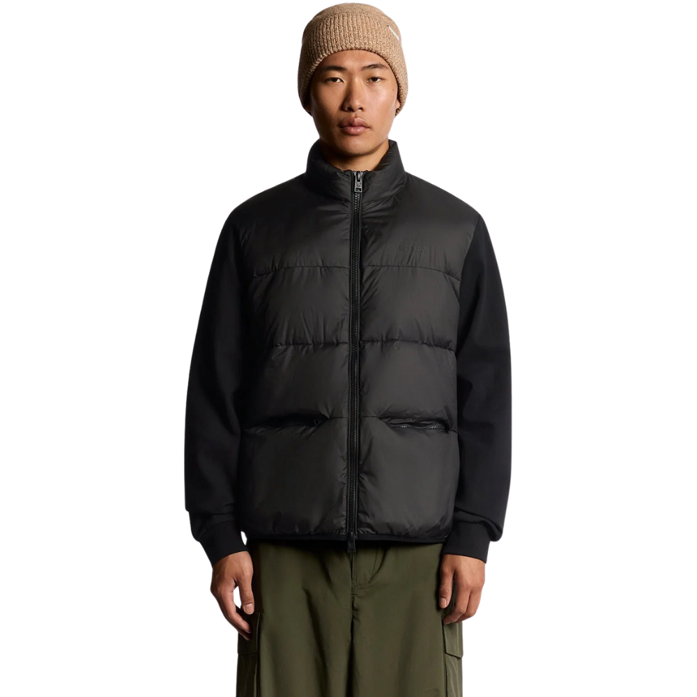 Lyle & Scott Hybrid Puffer Jacket - Jet Black