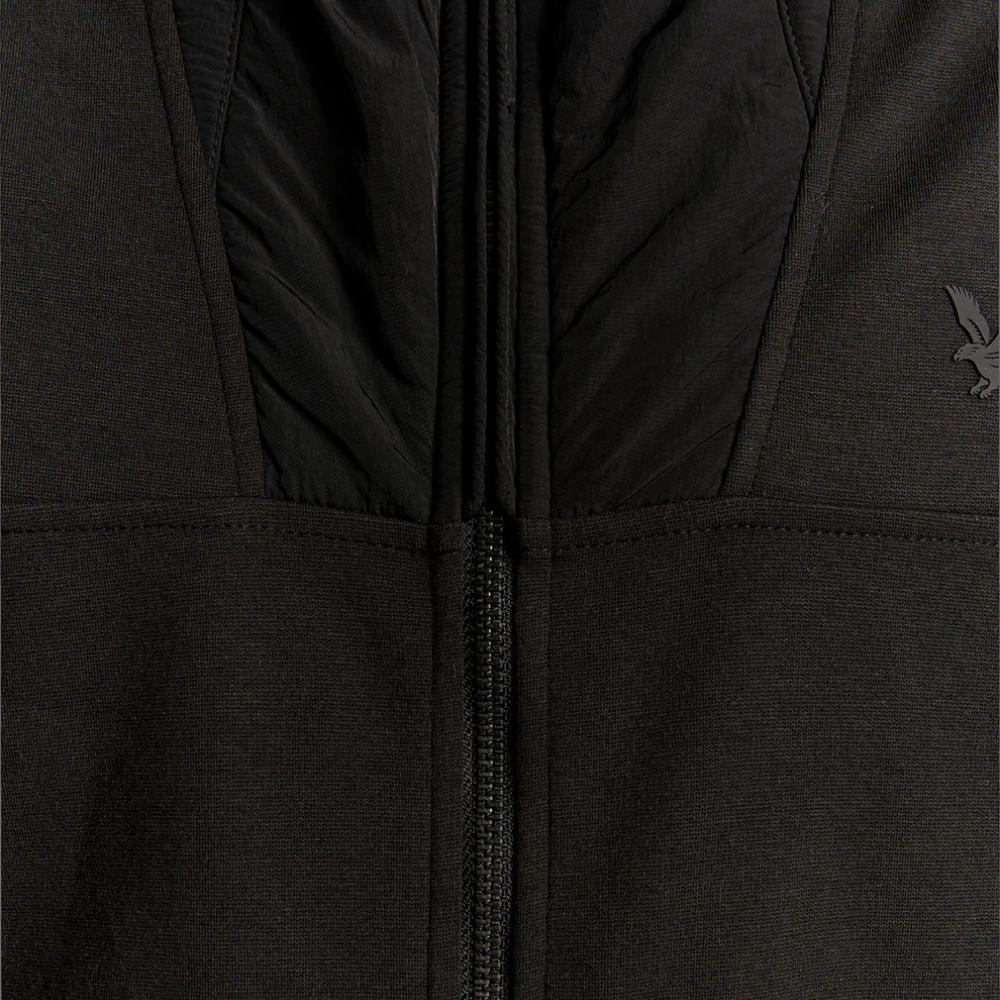 Lyle & Scott Panelled Hybrid Jacket - Black Ice