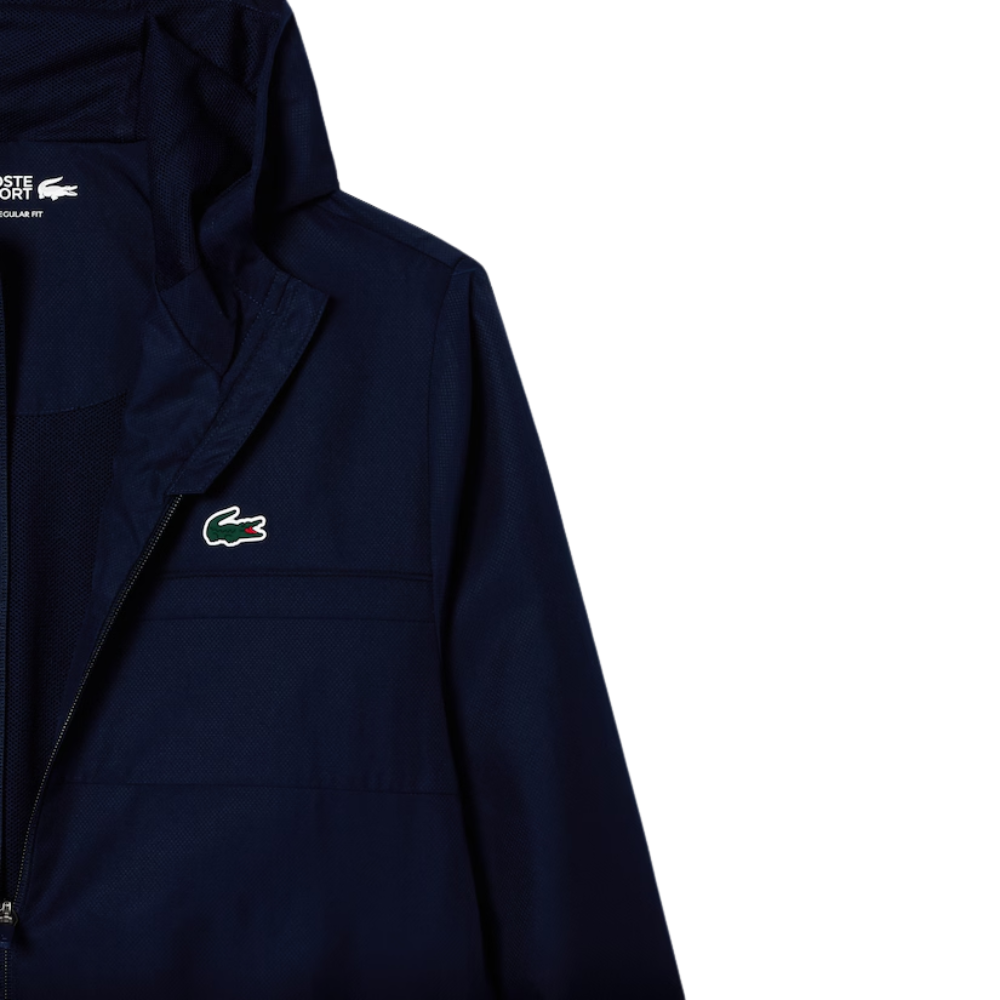 Lacoste Water-Repellent Sport Track Jacket - Navy